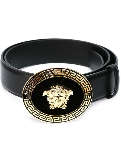 versace medusa black belt.